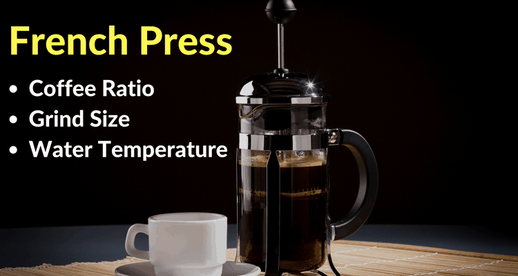 Feature image French Press Coffee Ratio, Grind Size & Water Temperature