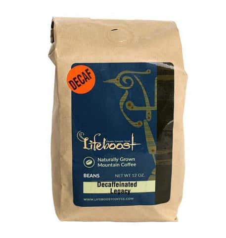 Lifeboost decaf organic coffee