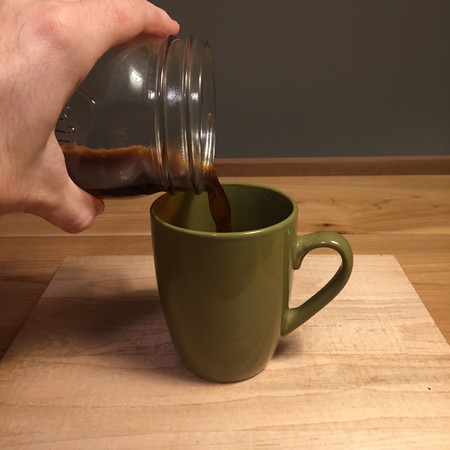 Improvised Pour Over: Serving