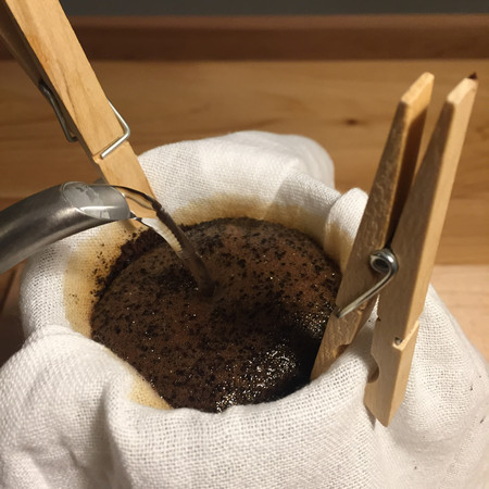 Improvised Pour Over: Pouring Water