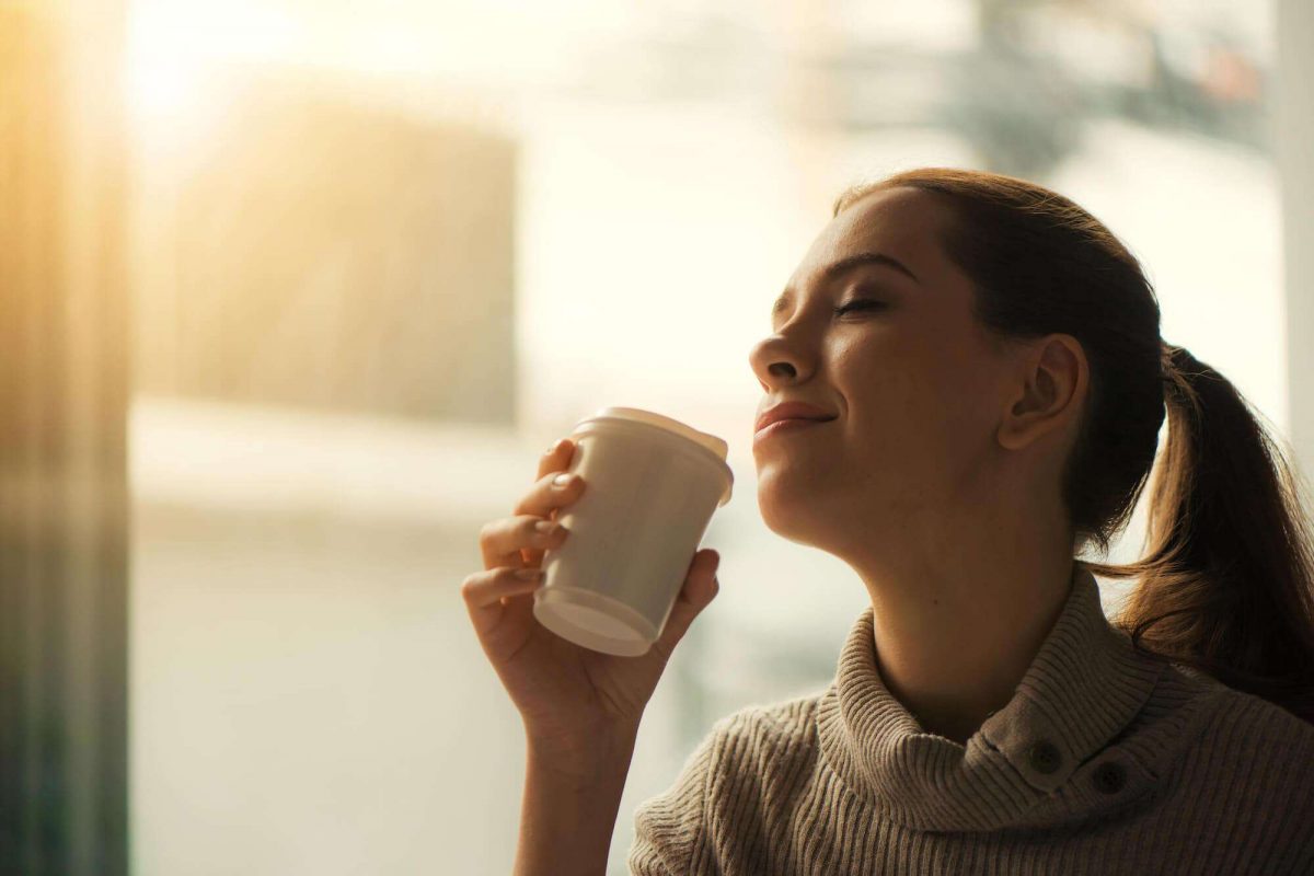 Coffee in the morning boost energy