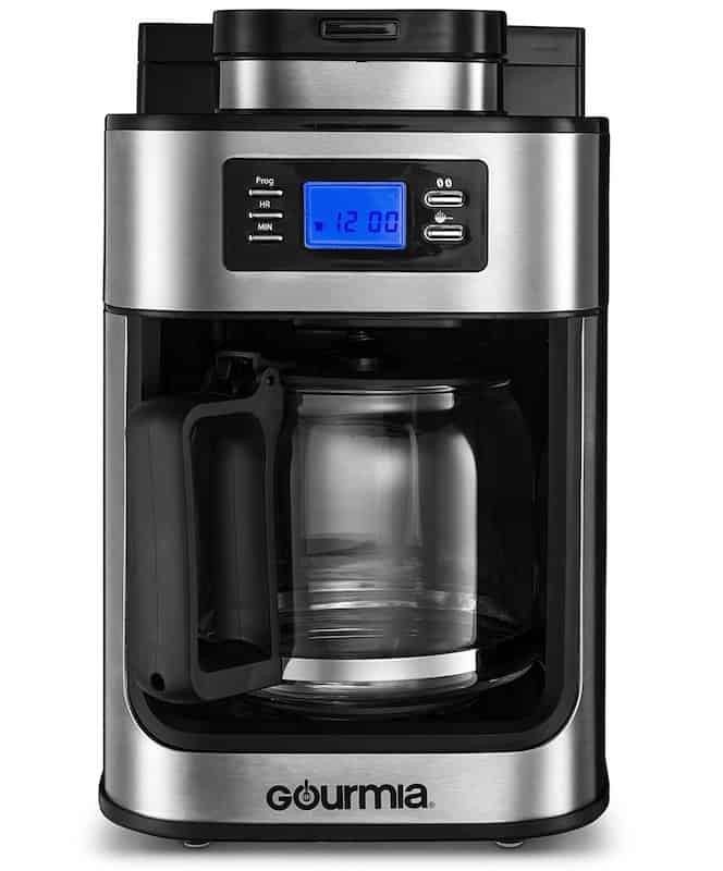 Gourmia GCM4700 Coffee Maker with Built In Coffee Grinder