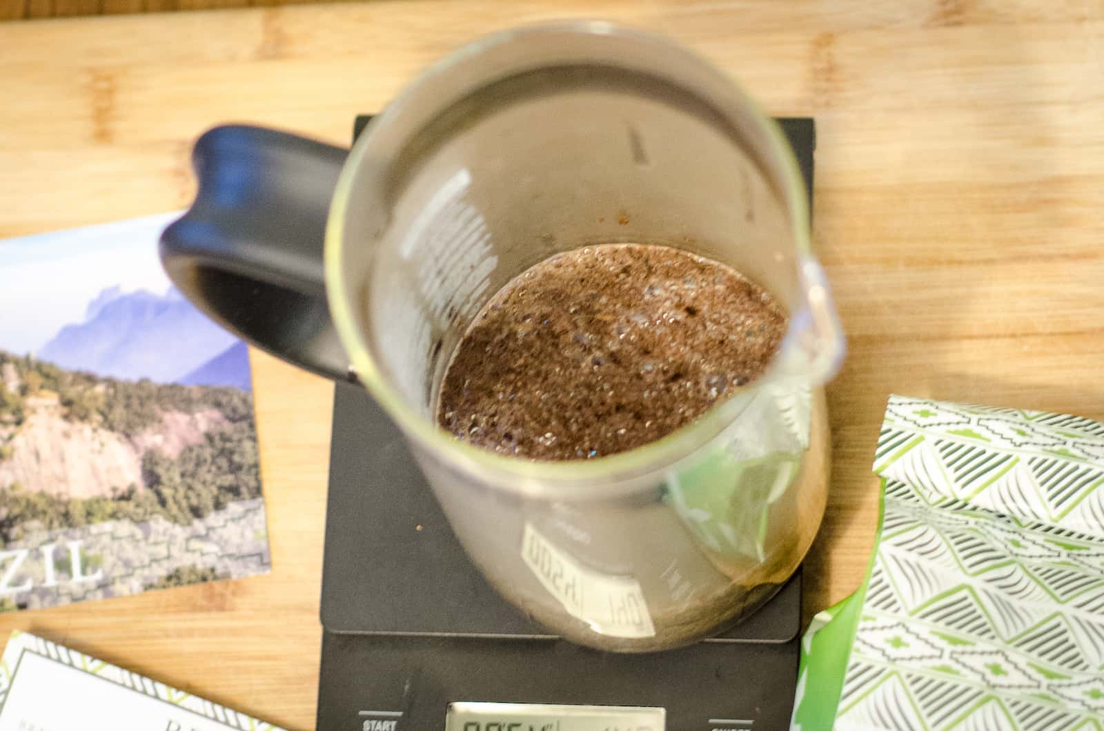 Tasting Atlas coffee club on a French Press