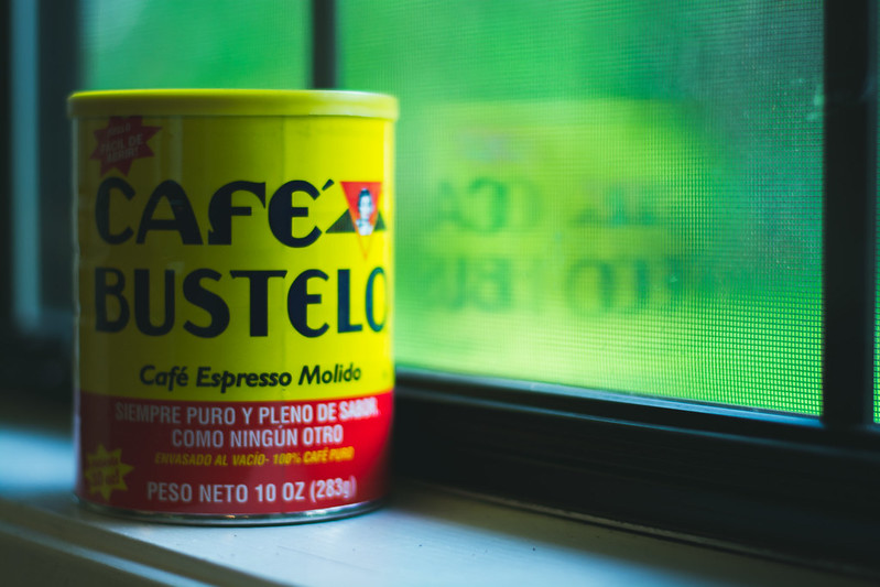 cafe bustelo by window